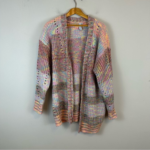 Grace + Karma Sweaters - Grace + Karma | Pastel Color Heavy Knit Oversized Cardigan Size 1X